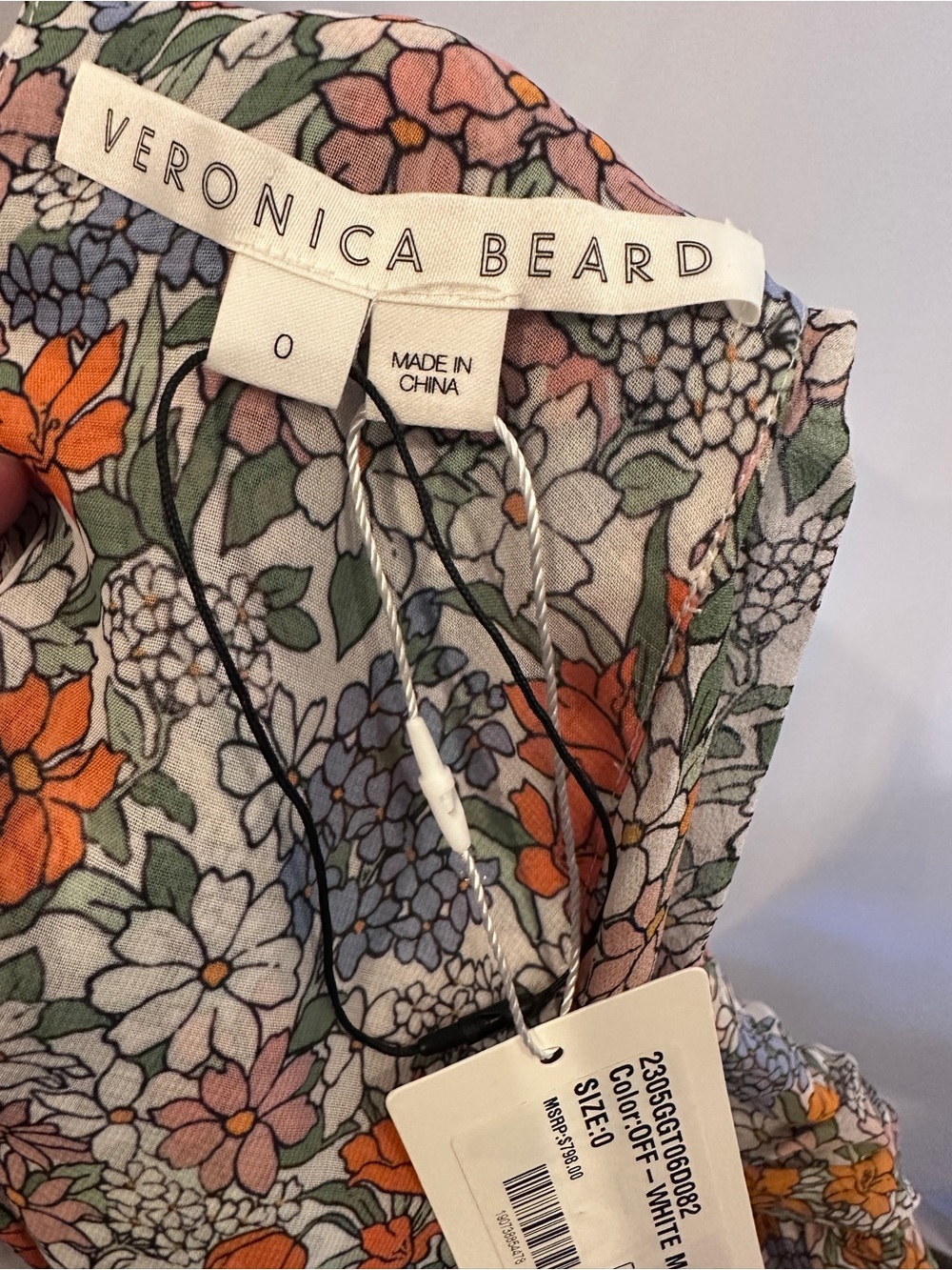 Veronica Beard NWT Floral Halter Maxi Dress Size 0 XS | Side Slit - Picture 11 of 12